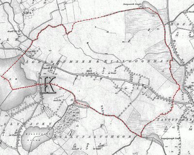 Aghadrumsee & Killygorman map 1830's